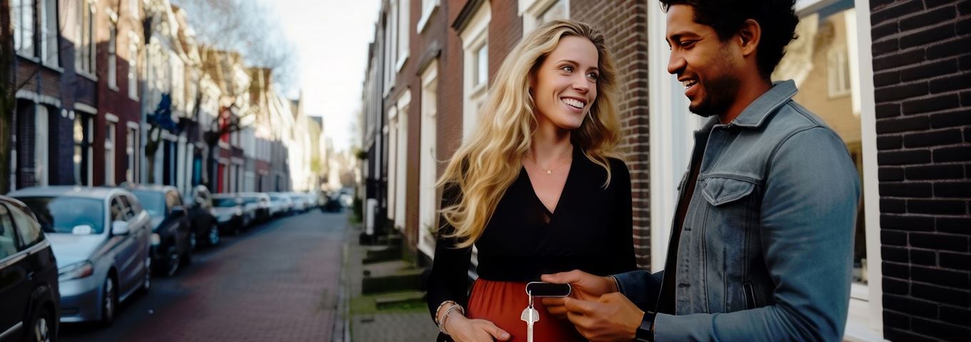 Stel voor hun nieuwe huis