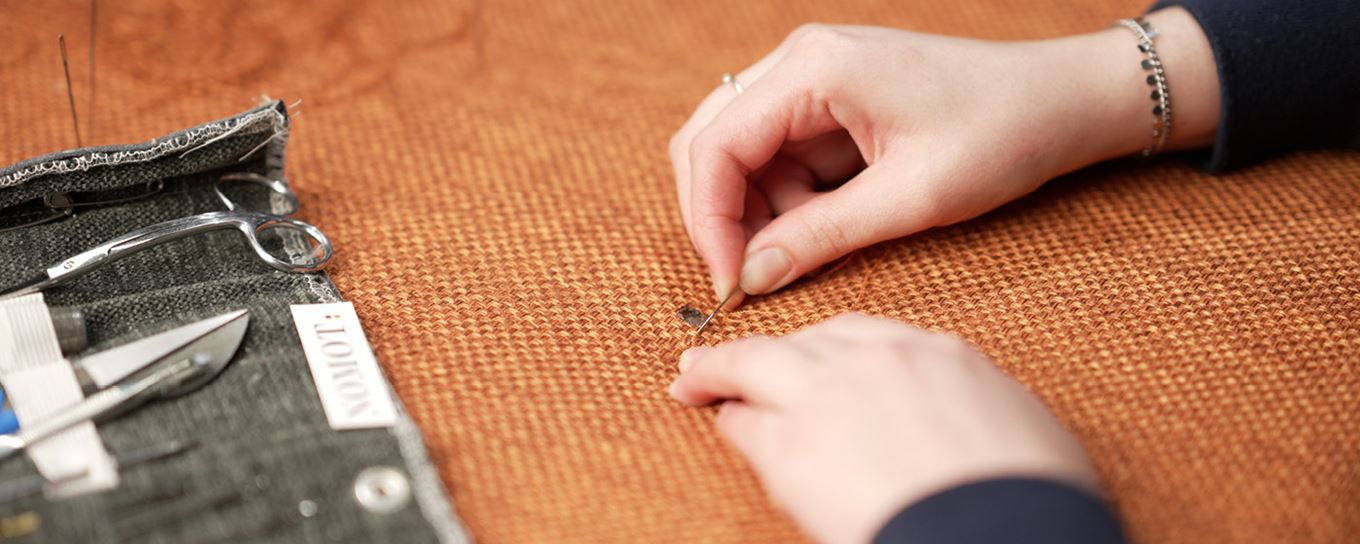 Afbeelding van een reparatie aan een stof