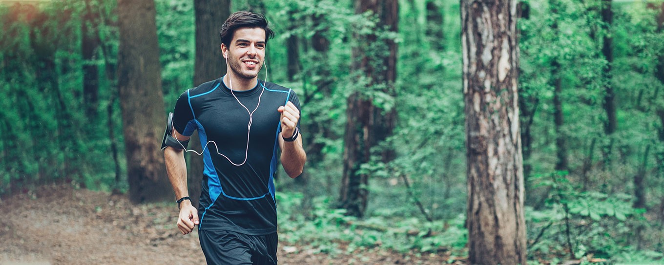 Ga lekker hardlopen in het bos