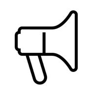icoon van megafoon